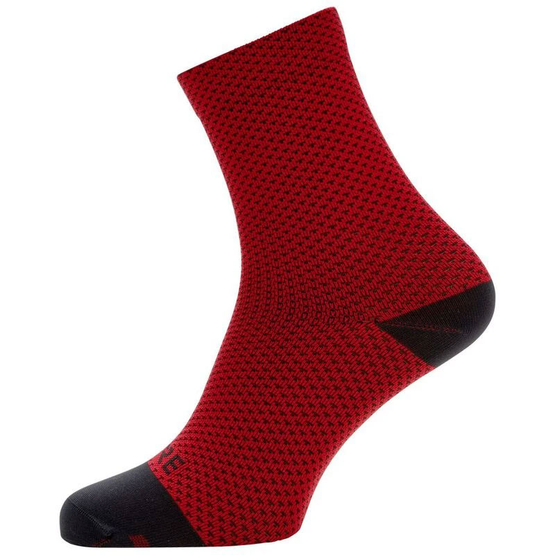 GORE C3 Dot Mid Socks red/black
